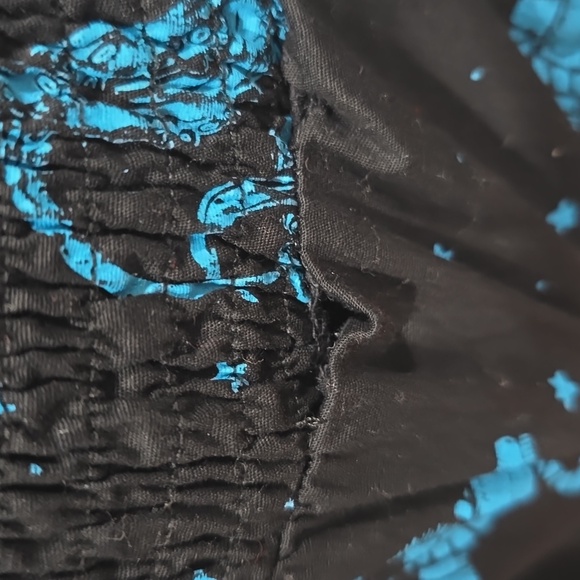 Black and Blue Octopus Print Dress - Picture 4 of 6